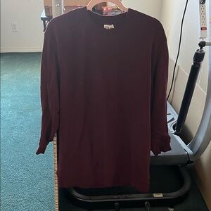 H&M burgundy sweatshirt dress in Medium & in excellent condition